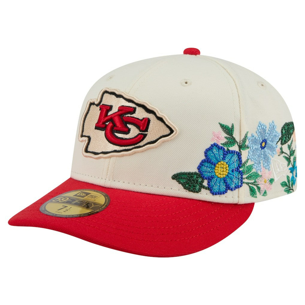 Kansas City Chiefs New Era Tonal Floral 59FIFTY Fitted Hat