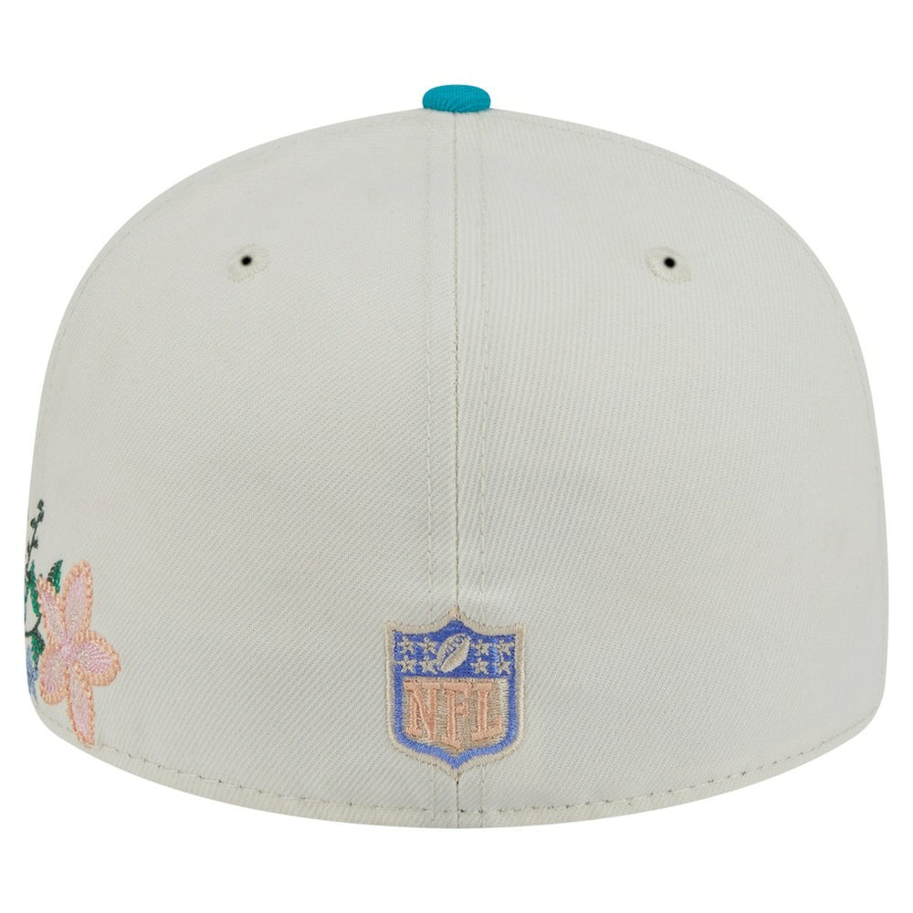 Miami Dolphins New Era Tonal Floral 59FIFTY Fitted Hat