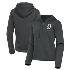 Detroit Tigers Antigua Women's Contemporary Quarter-Zip Hoodie | MLB US