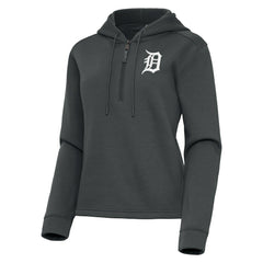 Detroit Tigers Antigua Women's Contemporary Quarter-Zip Hoodie | MLB US
