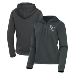 Kansas City Royals Antigua Women's Contemporary Quarter-Zip Hoodie | MLB US