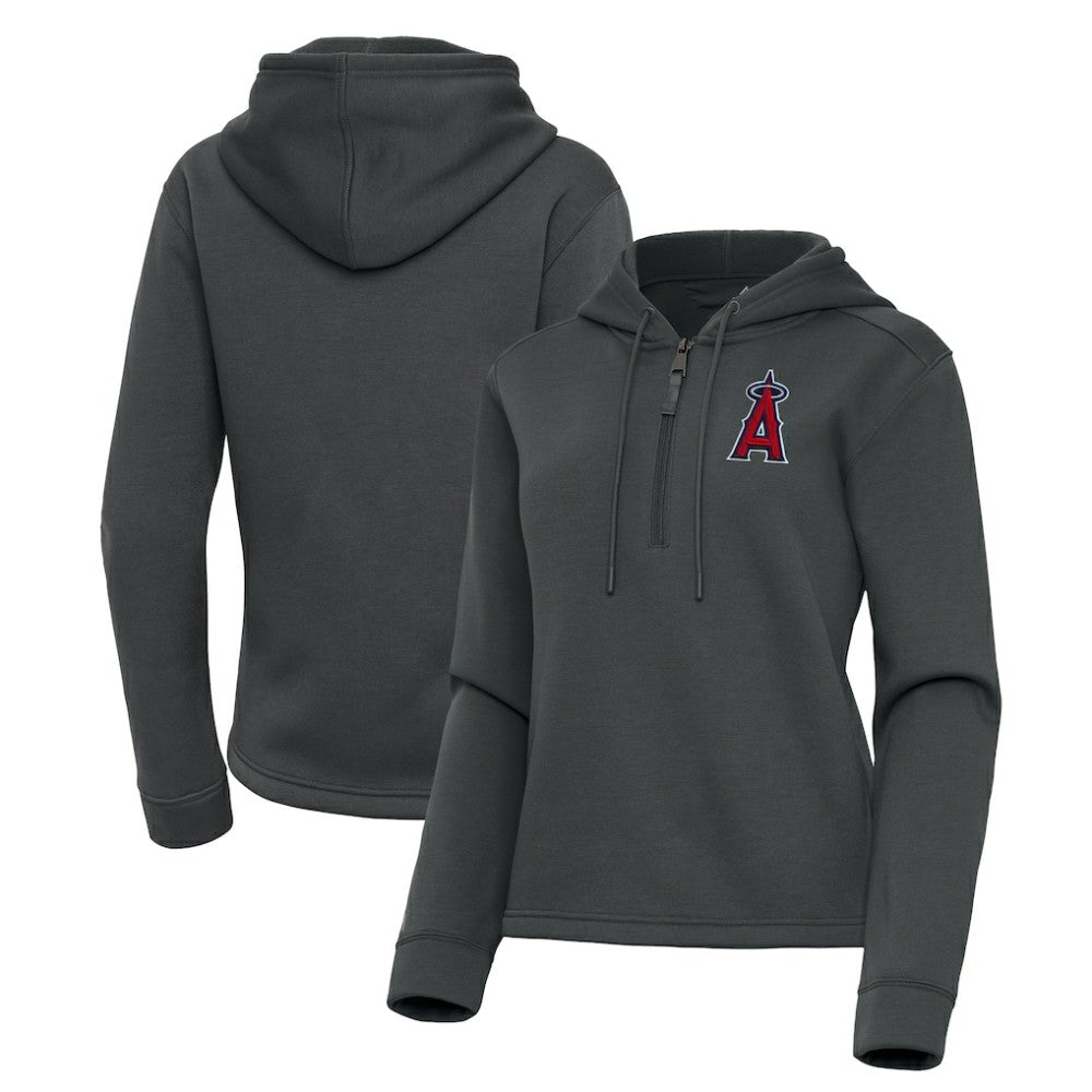Los Angeles Angels Antigua Women's Contemporary Quarter-Zip Hoodie | MLB Sale