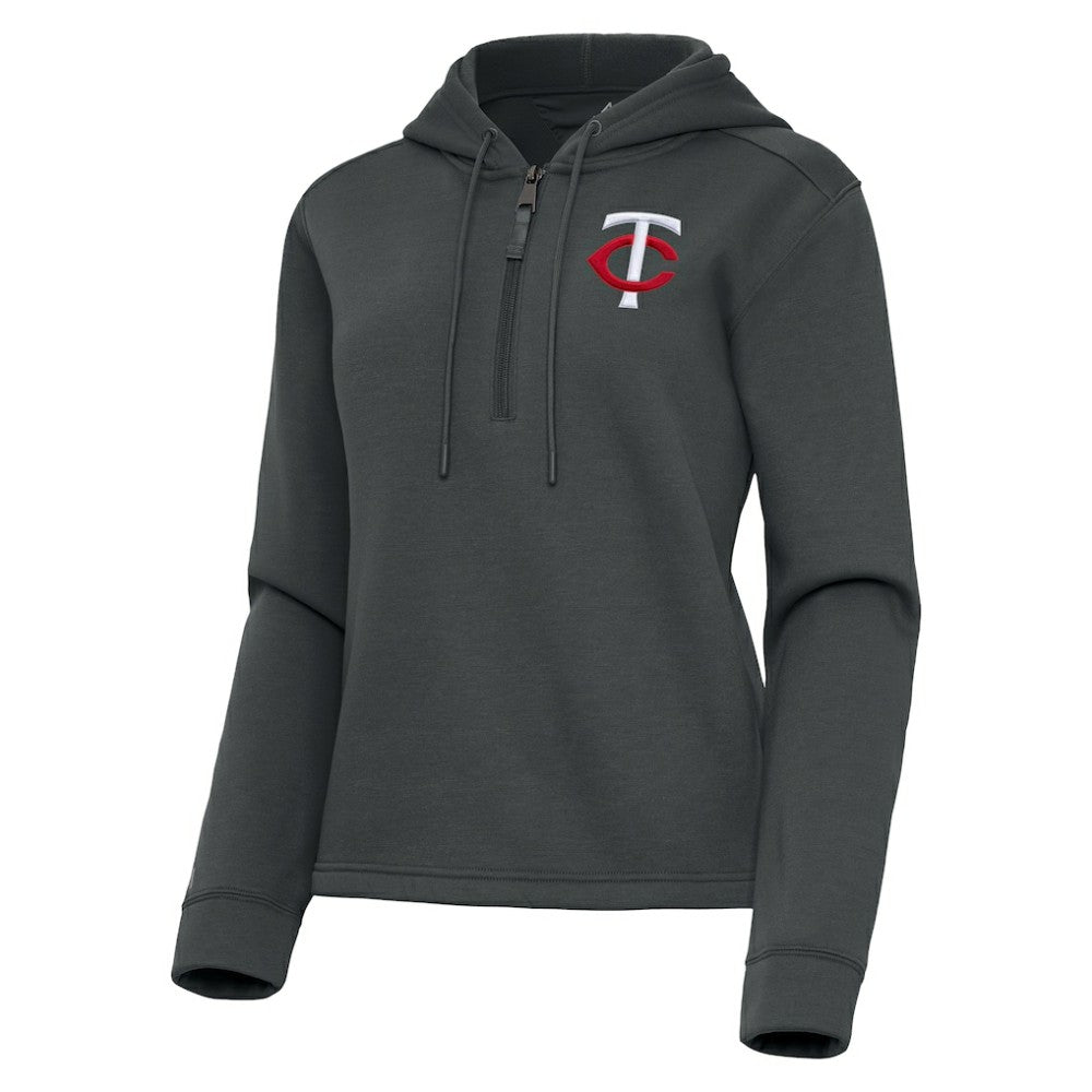 Minnesota Twins Antigua Women's Contemporary Quarter-Zip Hoodie | MLB Online
