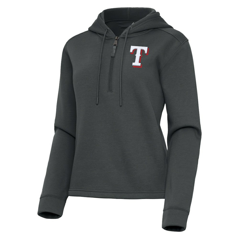 Texas Rangers Antigua Women's Contemporary Quarter-Zip Hoodie | MLB Near me