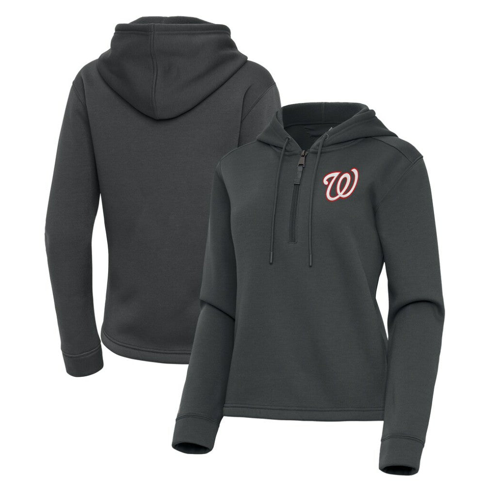 Washington Nationals Antigua Women's Contemporary Quarter-Zip Hoodie | MLB For sale