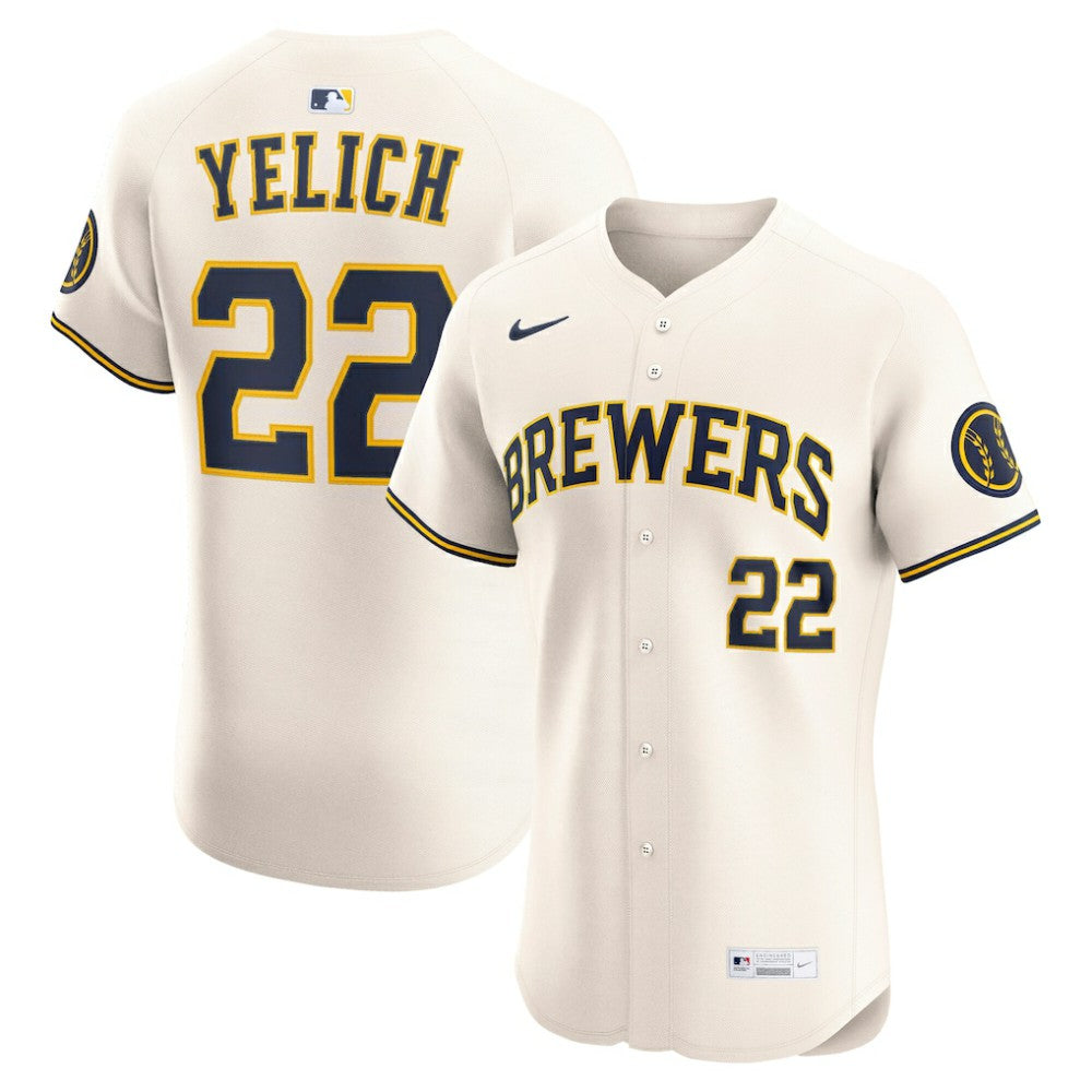 Christian Yelich Milwaukee Brewers Nike Home Elite Player Jersey | MLB Outlet