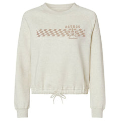 Houston Astros Soft as a Grape Women's Tonal Checkered Sweatshirt | MLB Shop