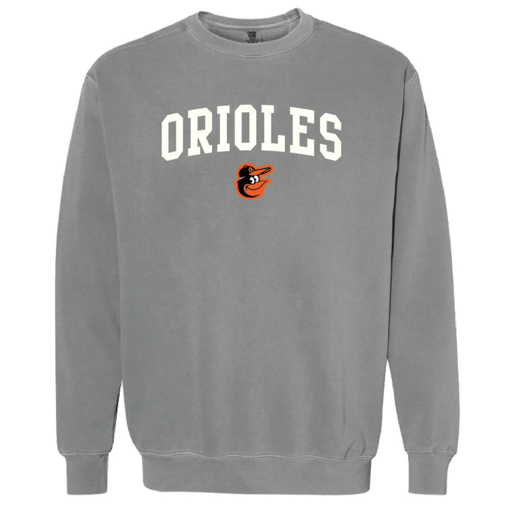 Baltimore Orioles Soft as a Grape Women's Pigment Dye Pullover Sweatshirt | MLB Shop