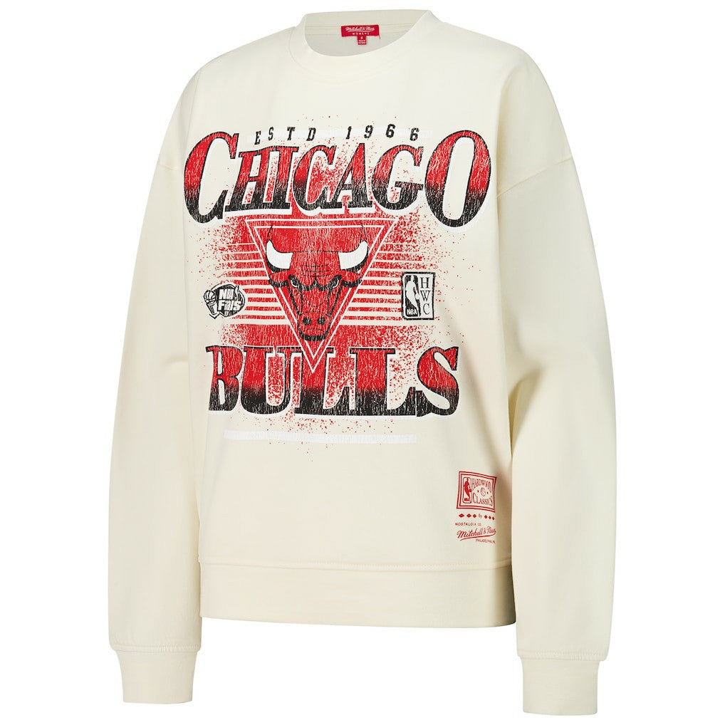 Chicago Bulls Women's Oversprayed Pullover Sweatshirt Discount