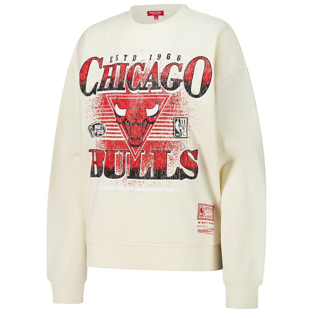 Chicago Bulls Women's Oversprayed Pullover Sweatshirt Discount