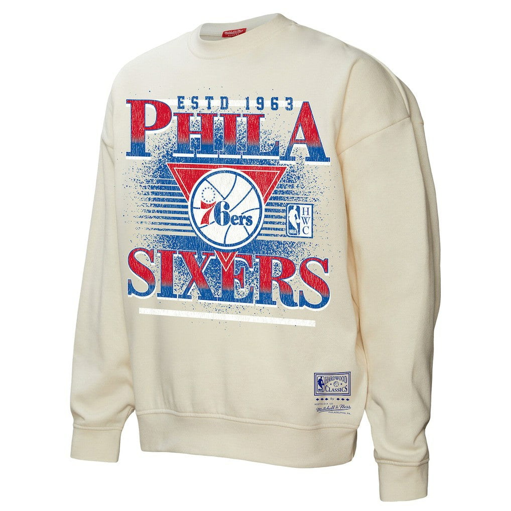 Philadelphia 76ers Women's Oversprayed Pullover Sweatshirt Discount