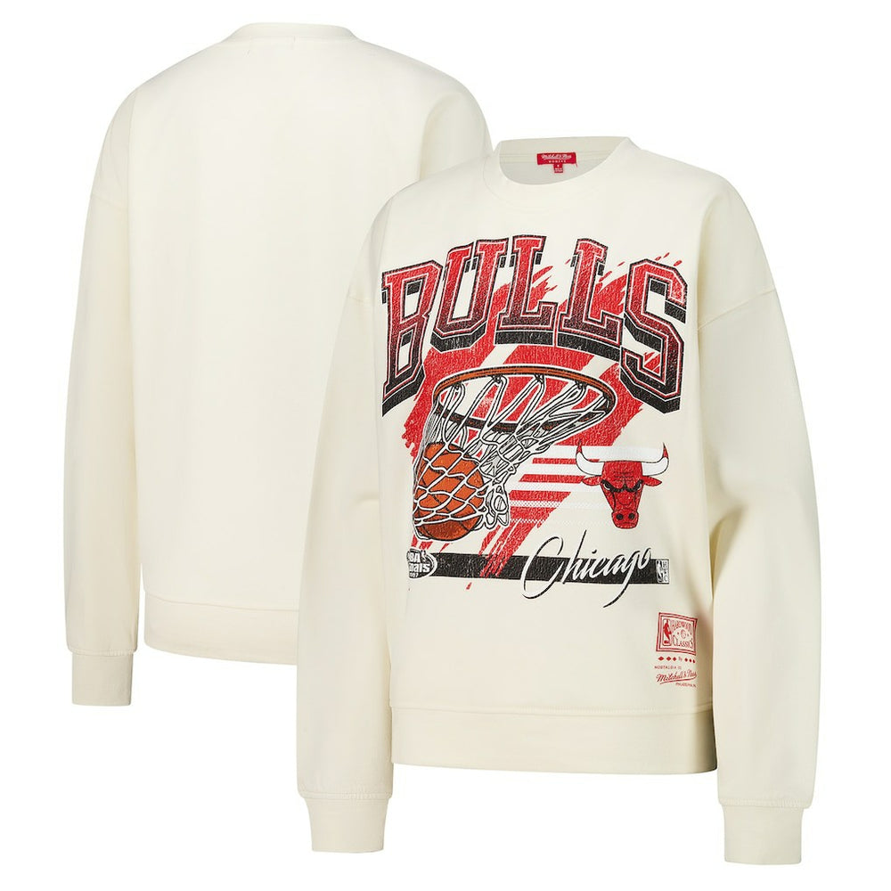Chicago Bulls Women's Brush Bucket Pullover Sweatshirt On Sale