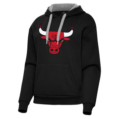 Chicago Bulls Antigua Women's Victory Pullover Hoodie Discount