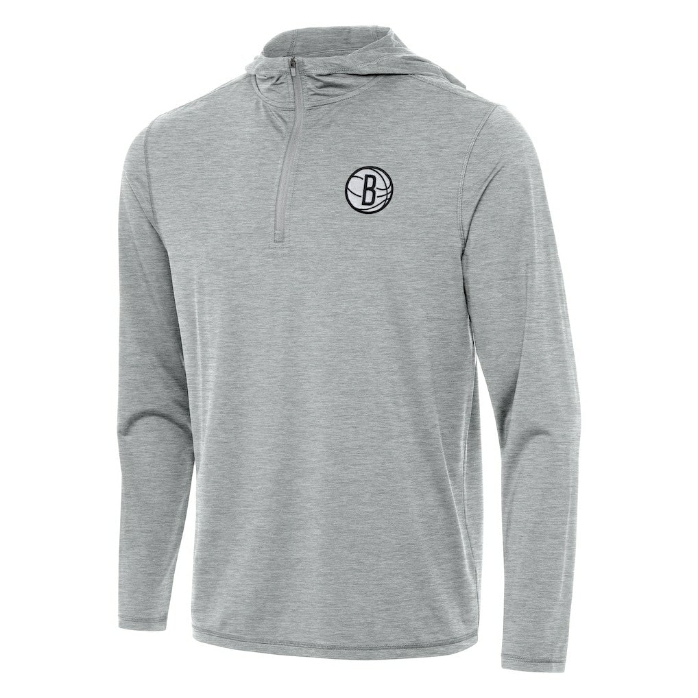 Brooklyn Nets Antigua Tidy Quarter-Zip Hoodie On Sale