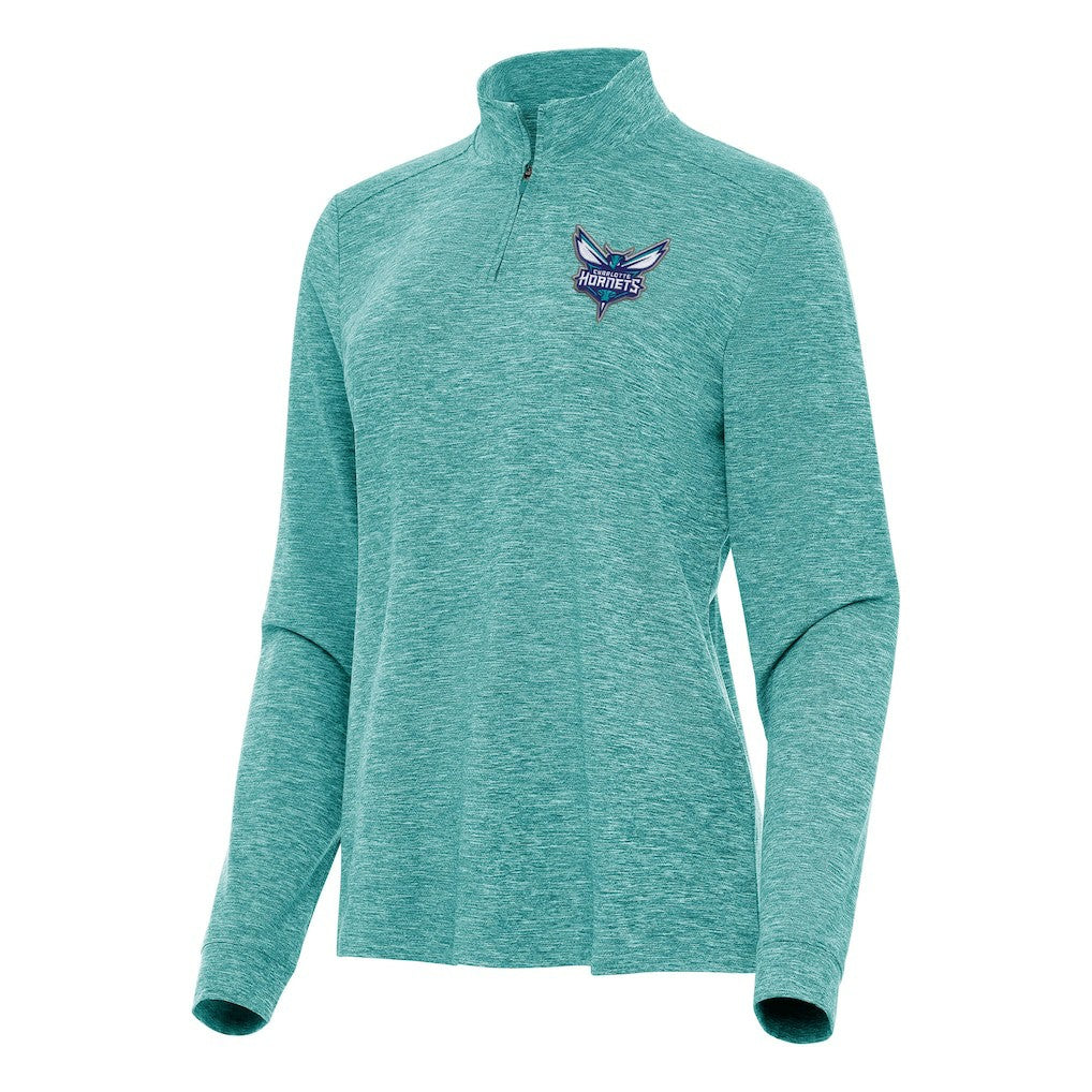 Charlotte Hornets Antigua Women's Mentor Quarter-Zip Mock Long Sleeve Top Outlet