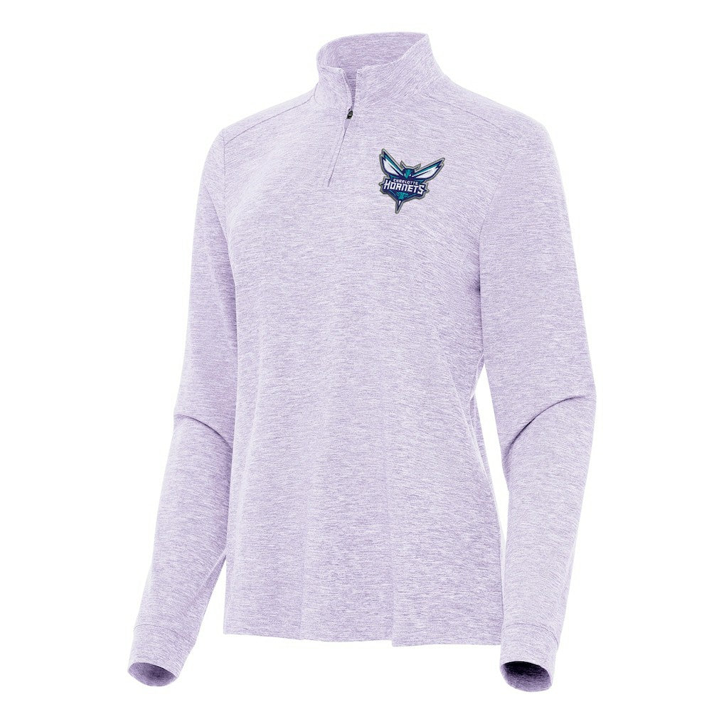 Charlotte Hornets Antigua Women's Mentor Quarter-Zip Mock Long Sleeve Top Discount