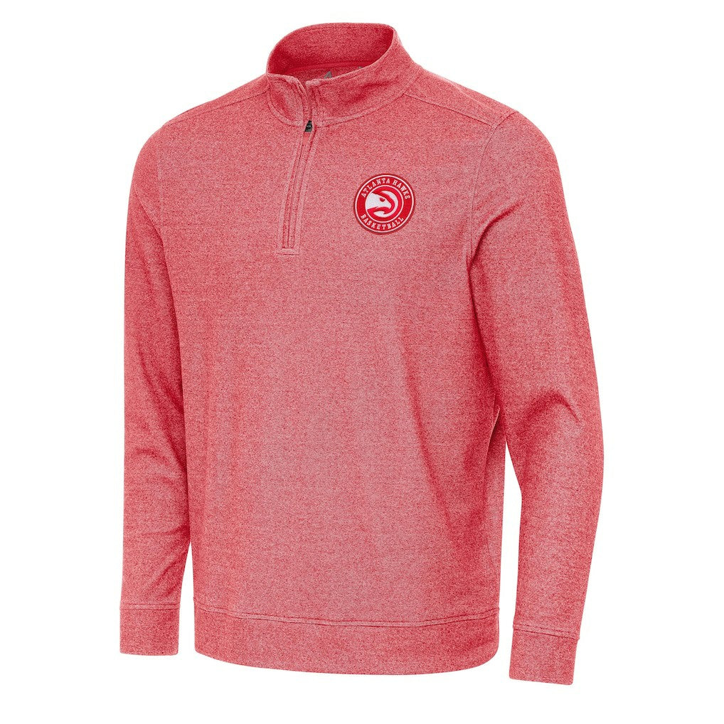 Atlanta Hawks Antigua Subtle Quarter-Zip Sweatshirt On Sale