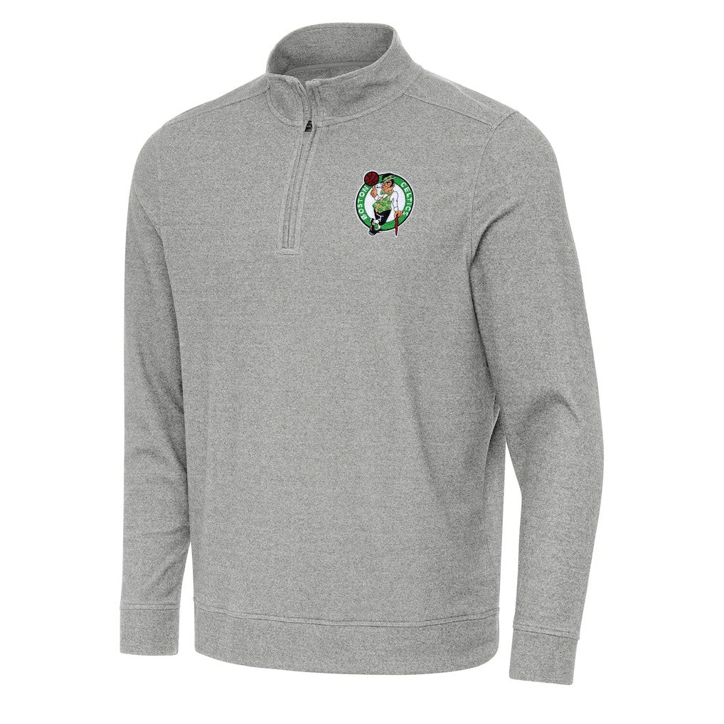 Boston Celtics Antigua Subtle Quarter-Zip Sweatshirt New