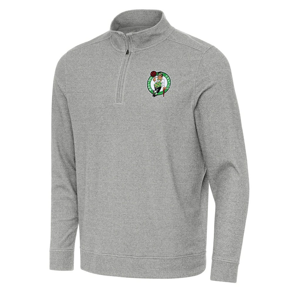 Boston Celtics Antigua Subtle Quarter-Zip Sweatshirt New