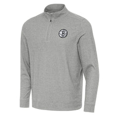 Brooklyn Nets Antigua Subtle Quarter-Zip Sweatshirt On Sale