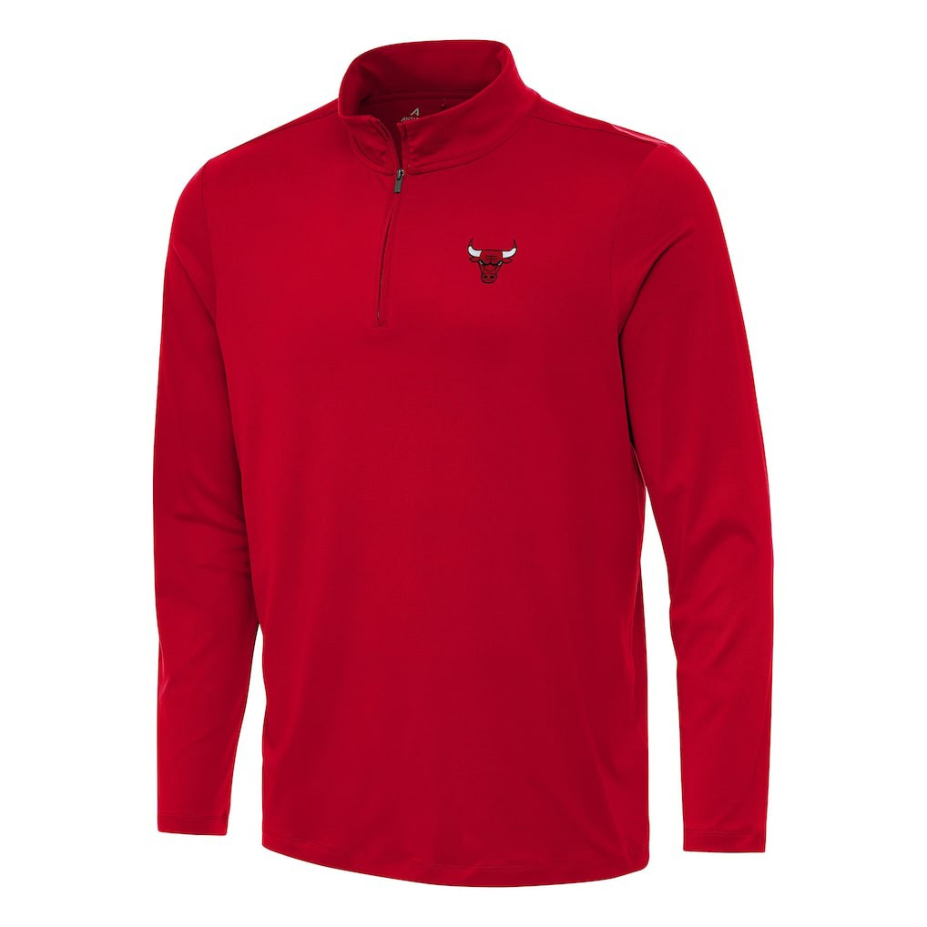 Chicago Bulls Antigua Reprocess Quarter-Zip Top On Sale