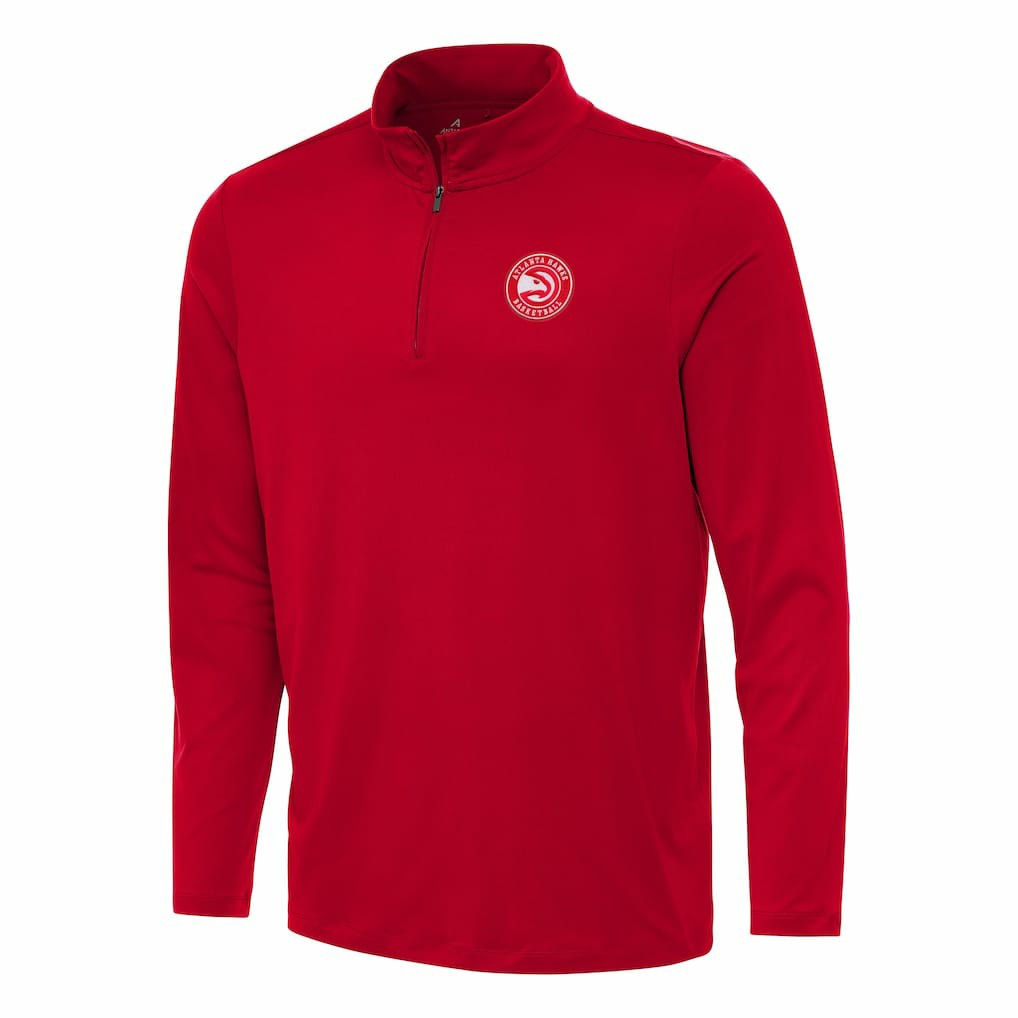 Atlanta Hawks Antigua Reprocess Quarter-Zip Top Discount