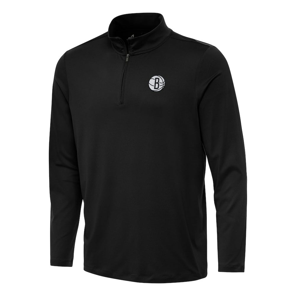 Brooklyn Nets Antigua Reprocess Quarter-Zip Top Online