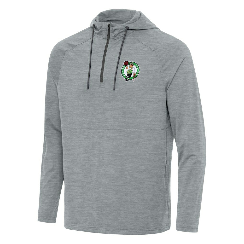 Boston Celtics Antigua Spikes Raglan Quarter-Zip Hoodie For Sale