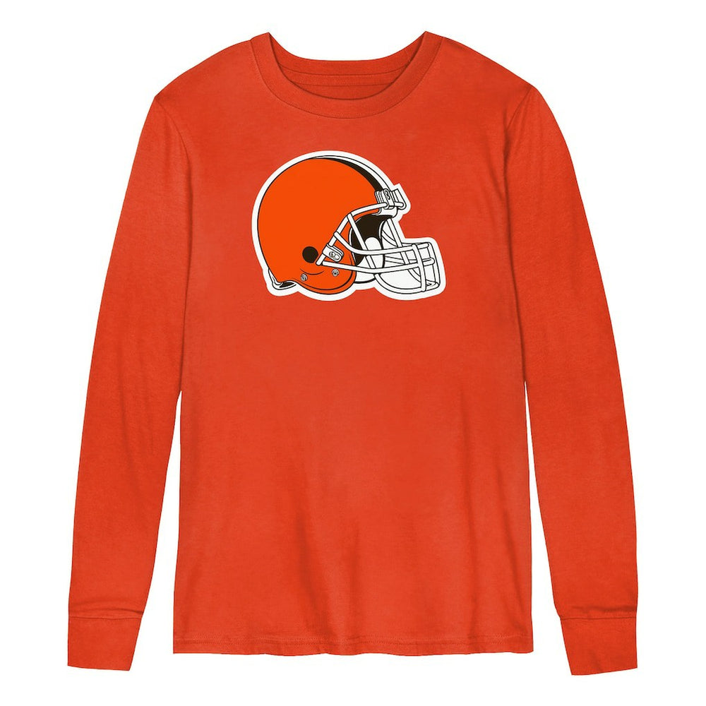 Cleveland Browns  Youth Primary Logo Long Sleeve T-Shirt