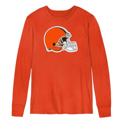 Cleveland Browns  Youth Primary Logo Long Sleeve T-Shirt