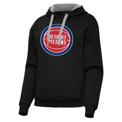 Detroit Pistons Antigua Women's Victory Pullover Hoodie sale On Sale