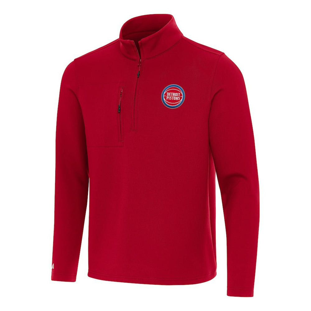 Detroit Pistons Antigua Insider Quarter-Zip Top sale Discount