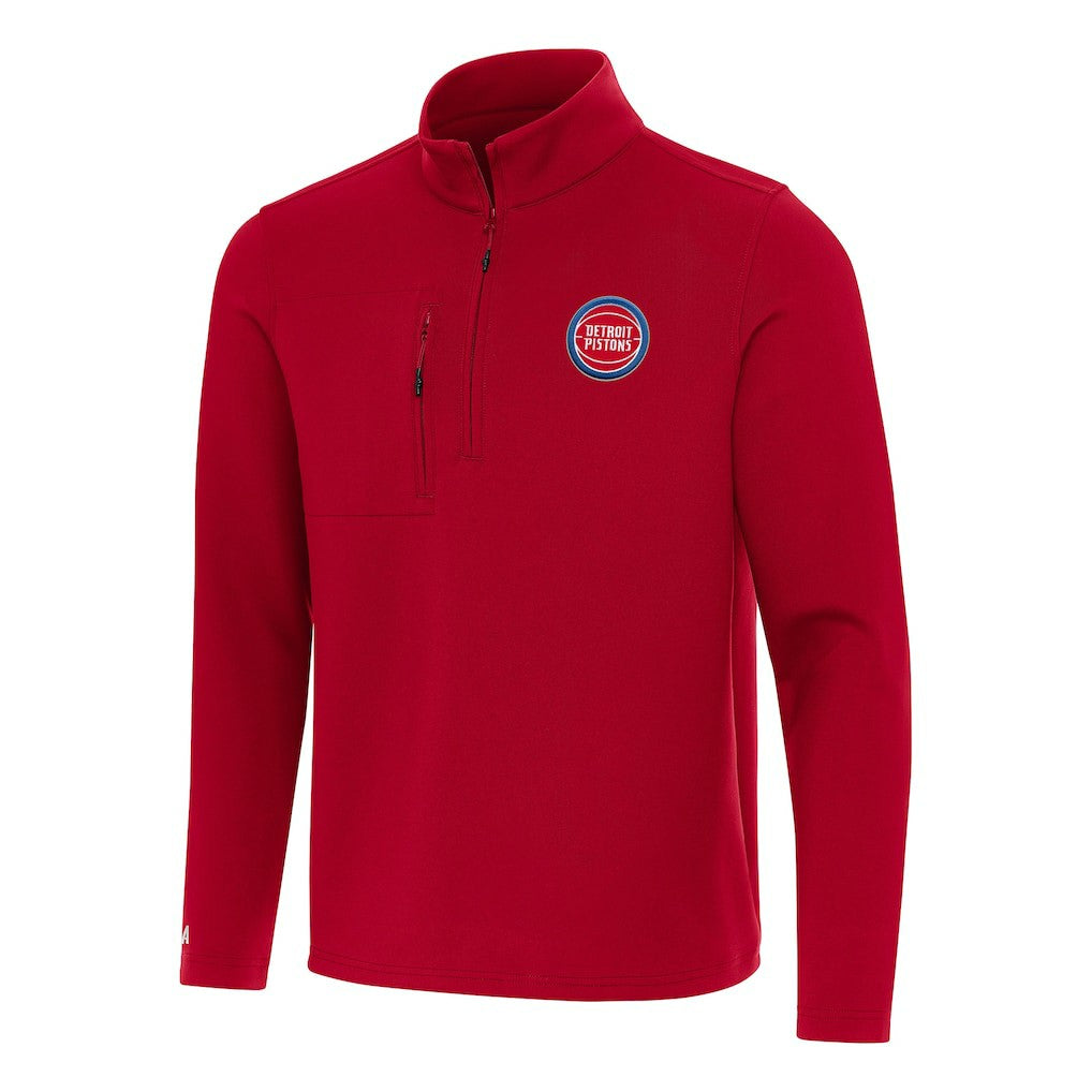 Detroit Pistons Antigua Insider Quarter-Zip Top sale Discount