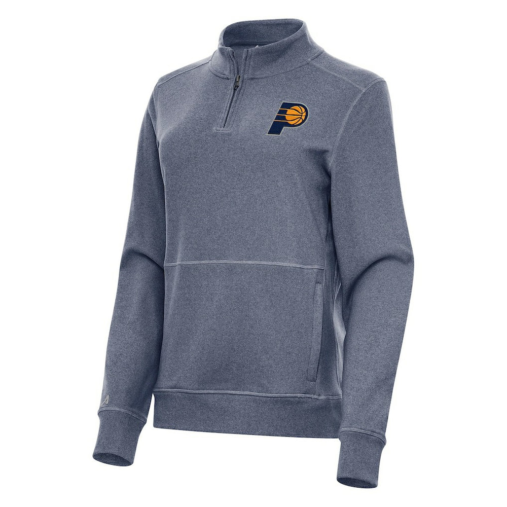 Indiana Pacers Antigua Women's Crush Quarter-Zip Fleece Sweatshirt On Sale