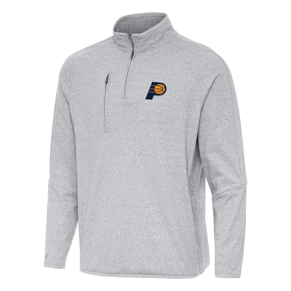 Indiana Pacers Antigua Certain Quarter-Zip Tri-Blend Sweatshirt On Sale