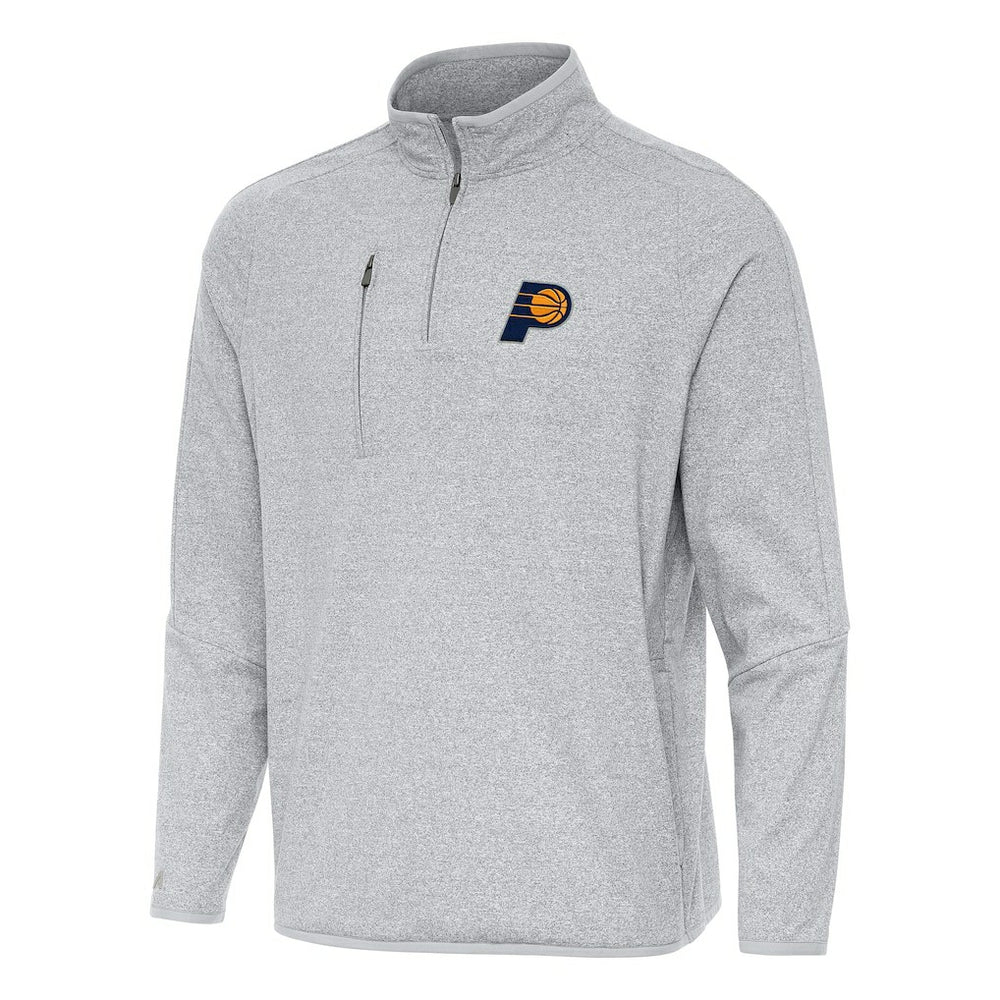 Indiana Pacers Antigua Certain Quarter-Zip Tri-Blend Sweatshirt On Sale