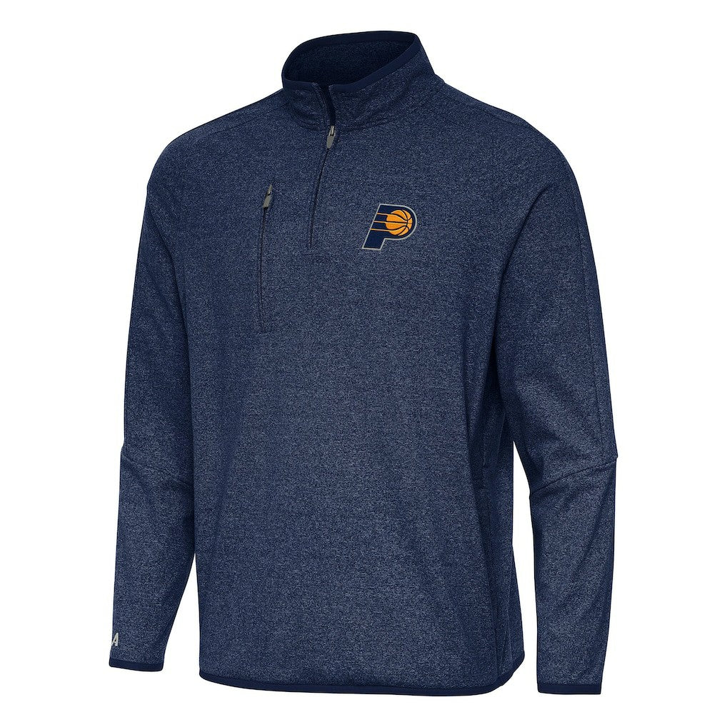 Indiana Pacers Antigua Certain Quarter-Zip Tri-Blend Sweatshirt Discount