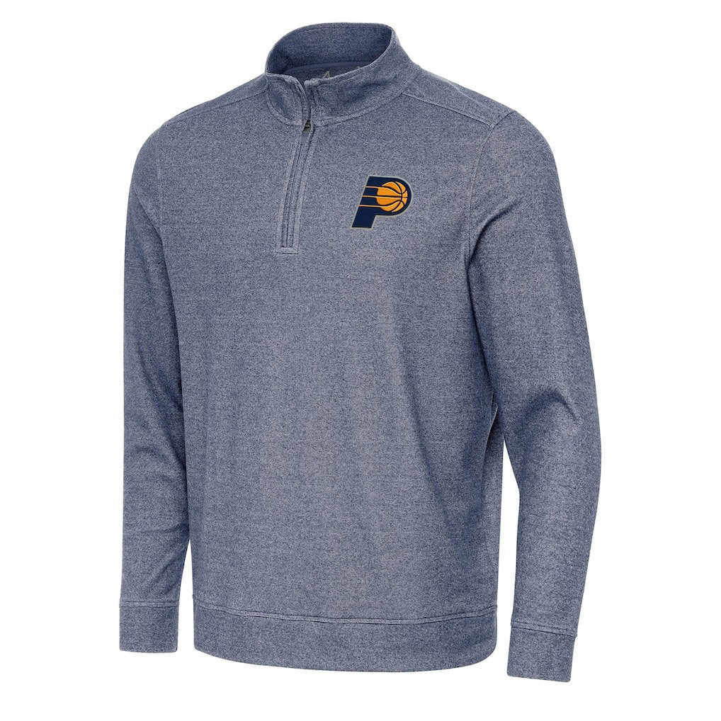 Indiana Pacers Antigua Subtle Quarter-Zip Sweatshirt New