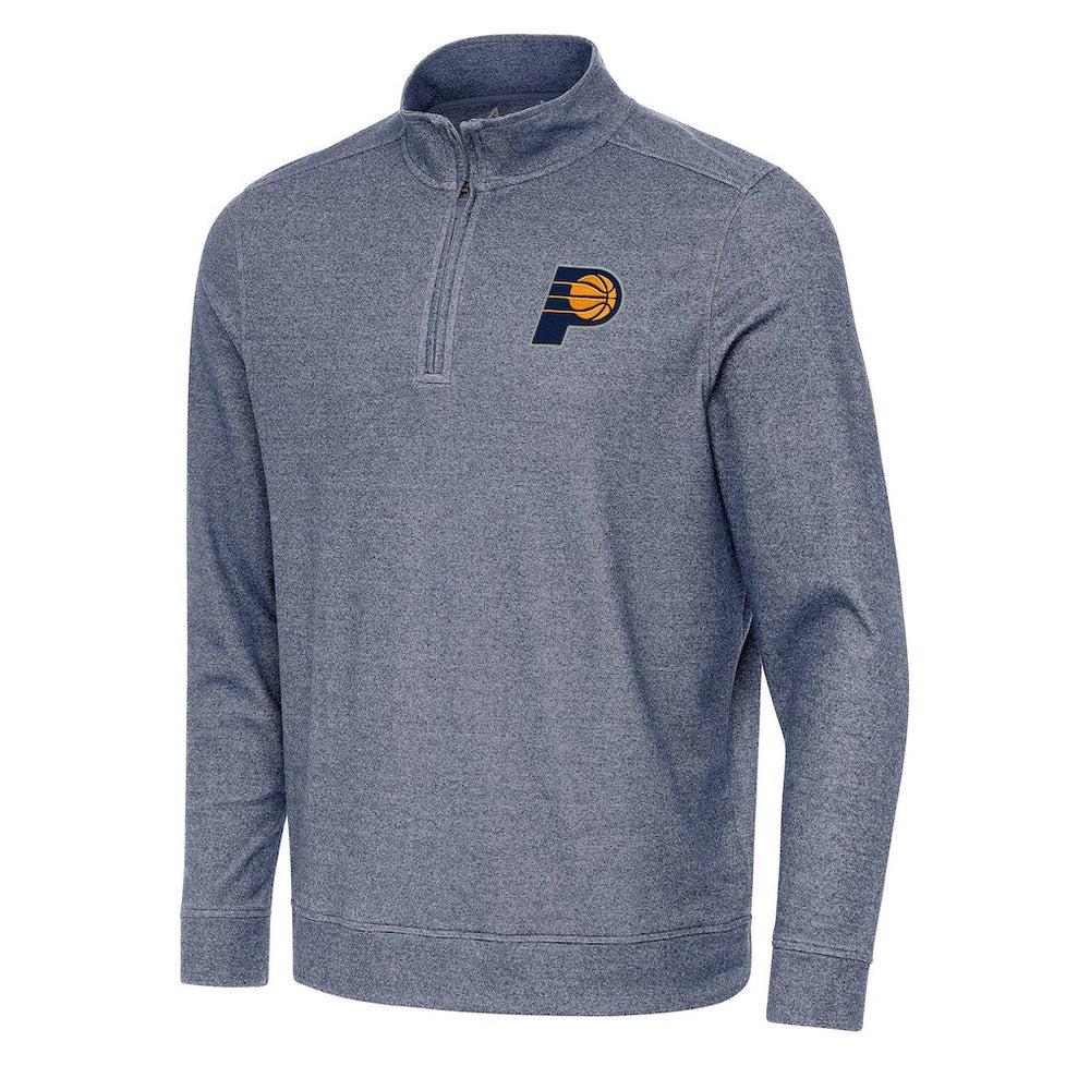 Indiana Pacers Antigua Subtle Quarter-Zip Sweatshirt New