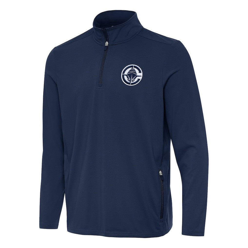 LA Clippers Antigua Perilous Quarter-Zip Sweatshirt New