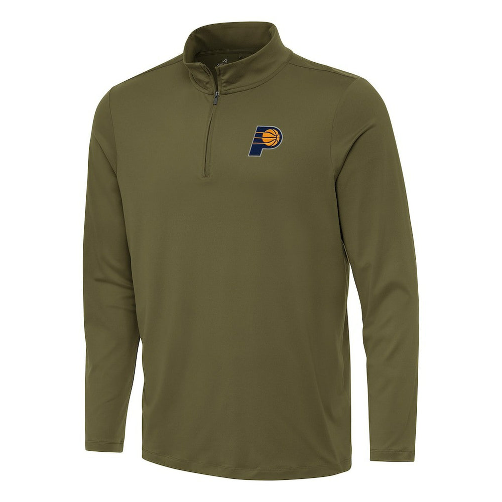 Indiana Pacers Antigua Reprocess Quarter-Zip Top New
