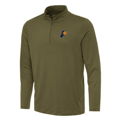 Indiana Pacers Antigua Reprocess Quarter-Zip Top New