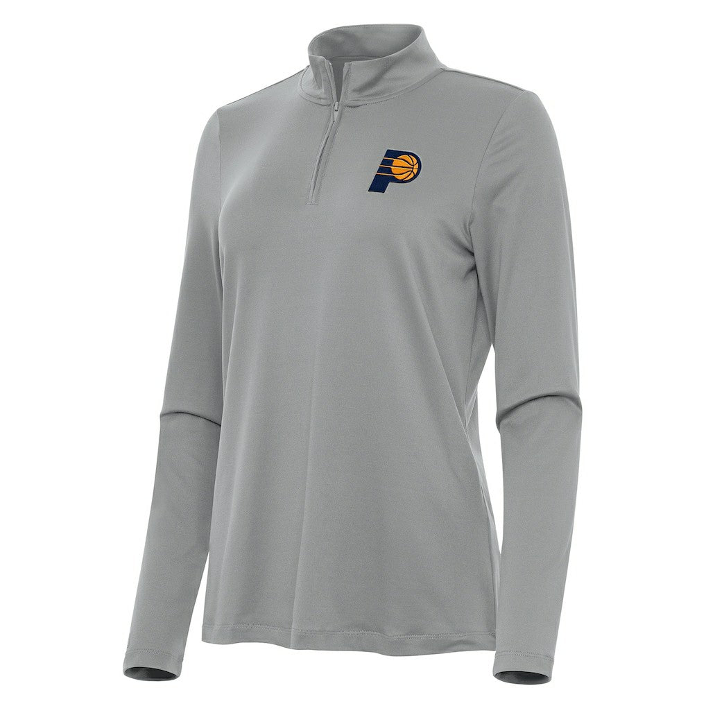 Indiana Pacers Antigua Women's Reprocess Quarter-Zip Top New