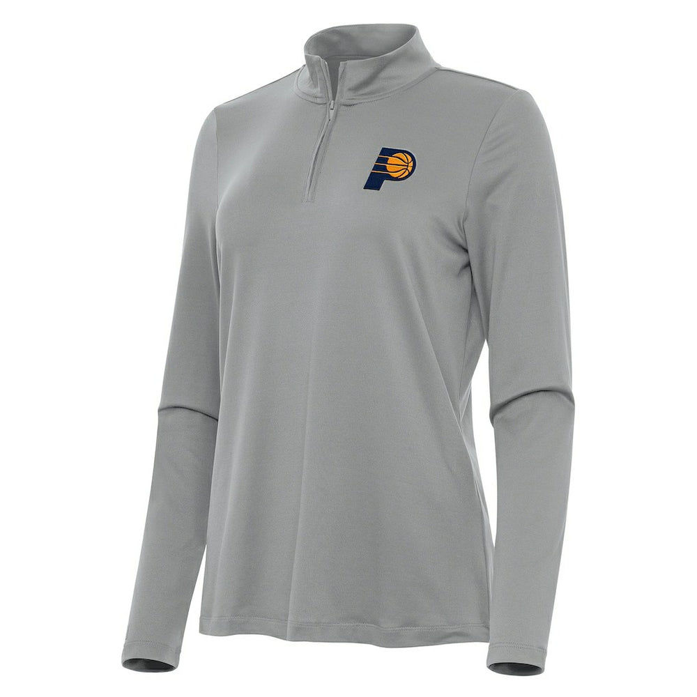 Indiana Pacers Antigua Women's Reprocess Quarter-Zip Top New