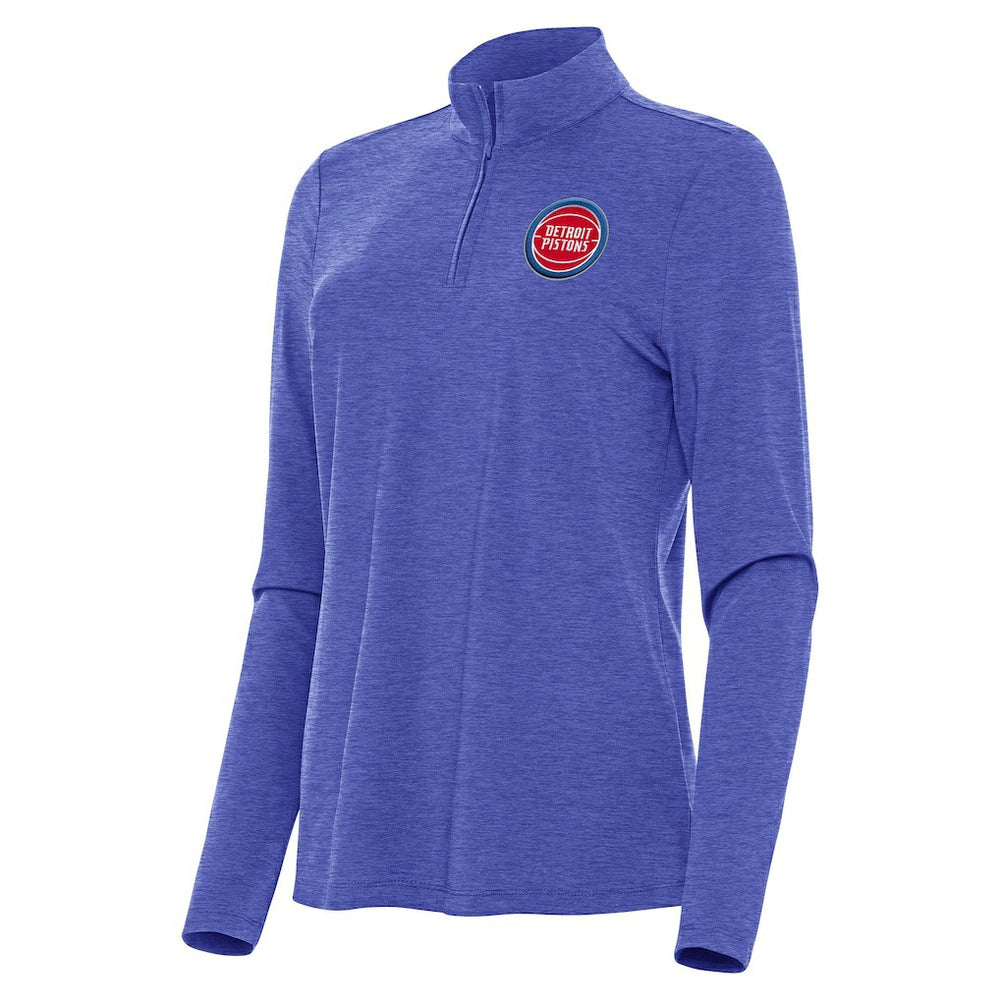 Detroit Pistons Antigua Women's Bright Quarter-Zip Top sale New
