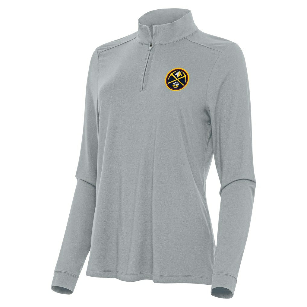 Denver Nuggets Antigua Women's Intent Quarter-Zip Top sale Discount