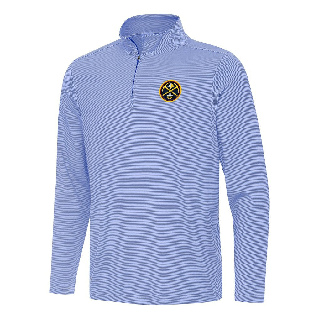 Denver Nuggets Antigua Twine Quarter-Zip Top sale Outlet
