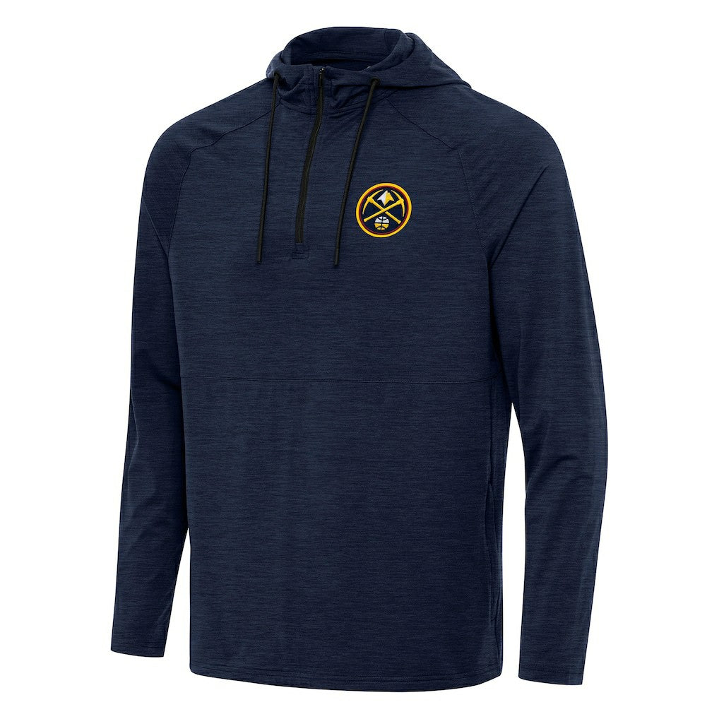 Denver Nuggets Antigua Spikes Raglan Quarter-Zip Hoodie sale Online