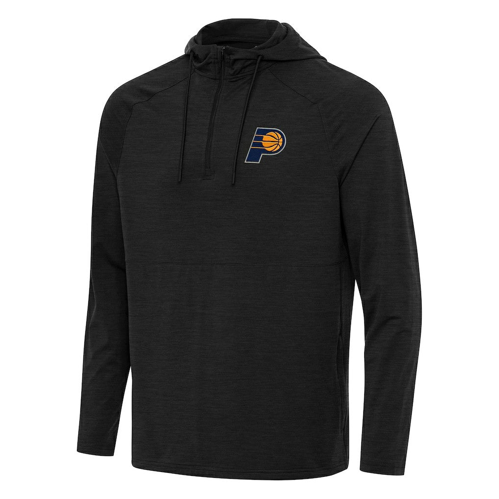 Indiana Pacers Antigua Spikes Raglan Quarter-Zip Hoodie New