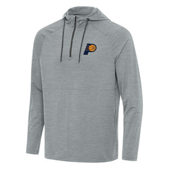 Indiana Pacers Antigua Spikes Raglan Quarter-Zip Hoodie New